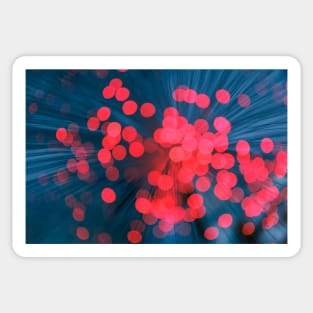 Illuminated background defocused lights Sticker